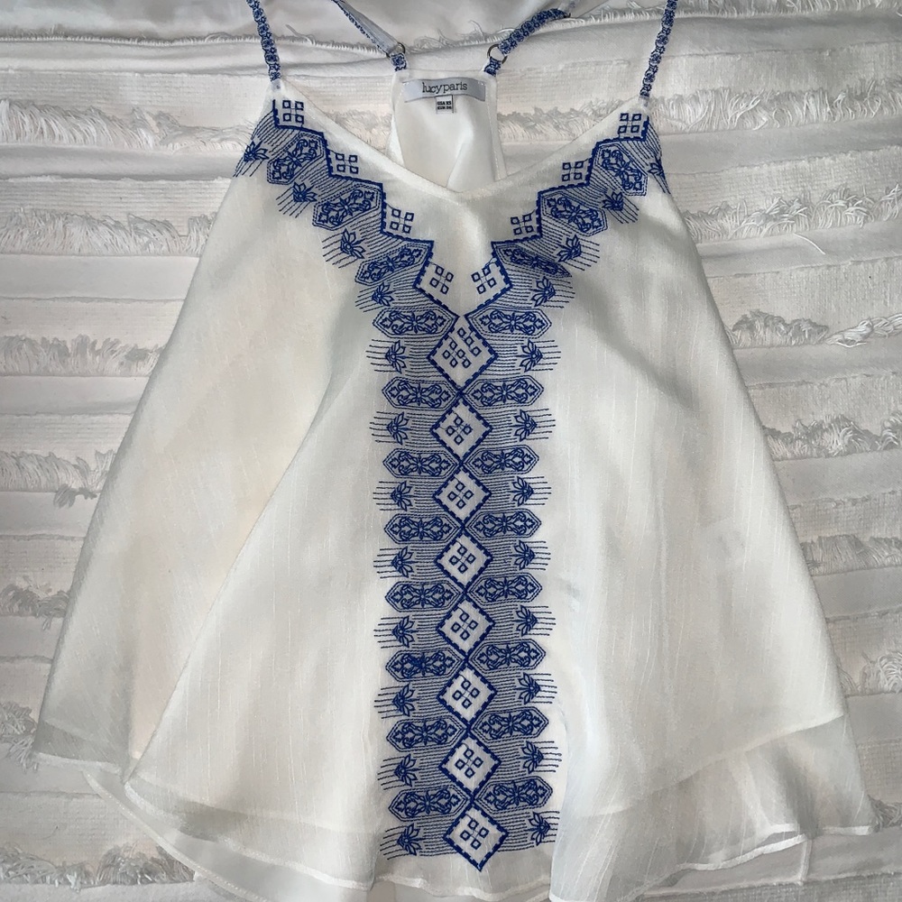 Lucy Paris chiffon tank